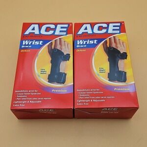 Ace Brand Wrist Brace Deluxe Size Small/Medium Right Wrist Brand New Lot Of 2